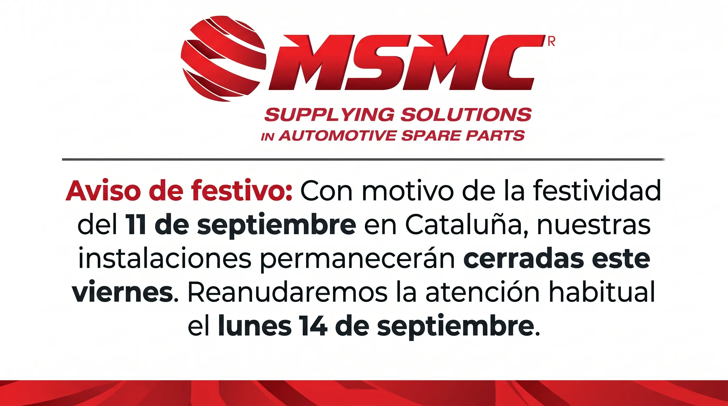 AVISO DE FESTIVO